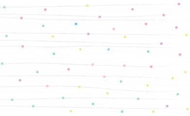 Fototapety  Japoński wzór kropek i poziomych linii i kolorowych kropek na białym tle