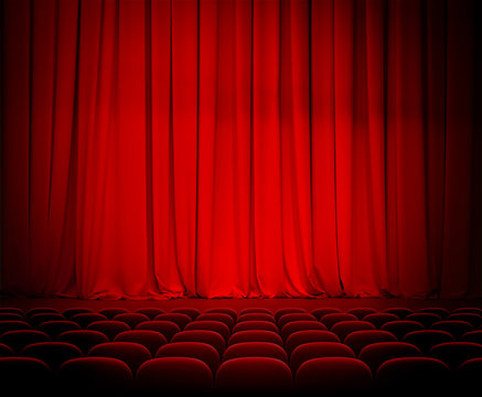 theater red curtains and seats