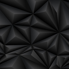Black Abstract Polygon Background Tile