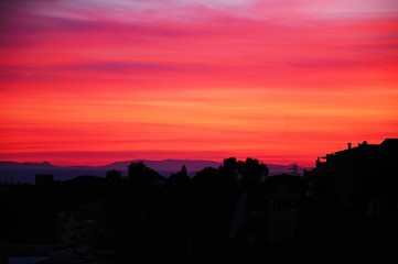 Pink Mediterranean sunset © Arena Photo UK