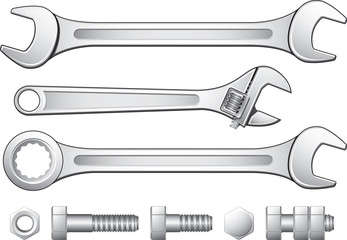 Spanners Wrench, Nuts & Bolts
