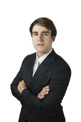 manager fold ones arms serious