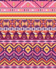 Aztec geometric seamless pattern