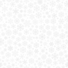 Christmas seamless pattern from small gray snowflakes