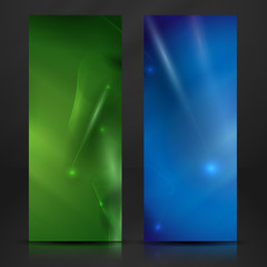 Blue And Green Banner.