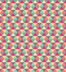 Stickers fenêtre Zigzag Modèle polygonal de style rétro de concept de beauté