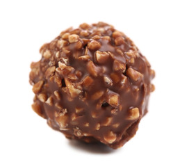Round chocolate bonbon.