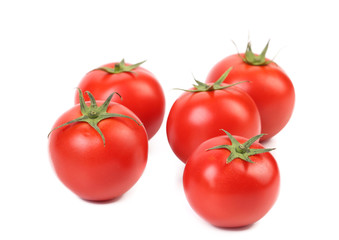 Bunch of red tomatoes.