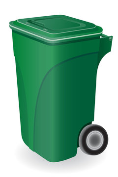 trash can vector illustration