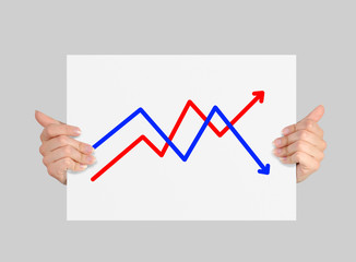 Obraz premium paper with chart