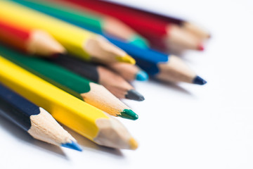 Color pencils close-up
