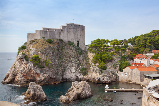 Lovrijenac fort in Old city of Dubrovnik