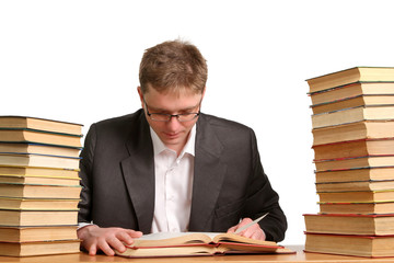 Bored and Tired Student after hard work