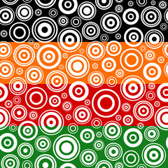 Set of seamless textures with concentric circles.