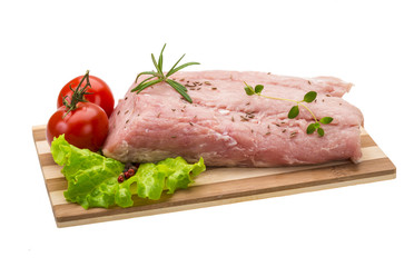 Raw pork meat