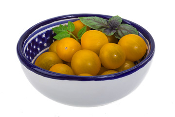 Yellow cherry tomato