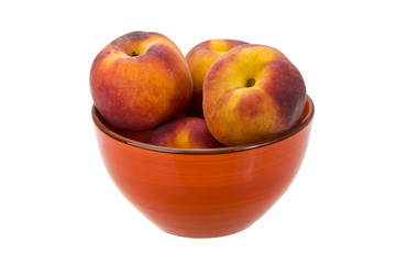 Bright ripe peaches