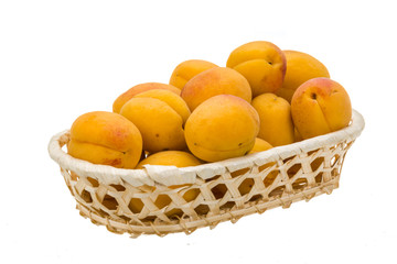 Yellow ripe apricots