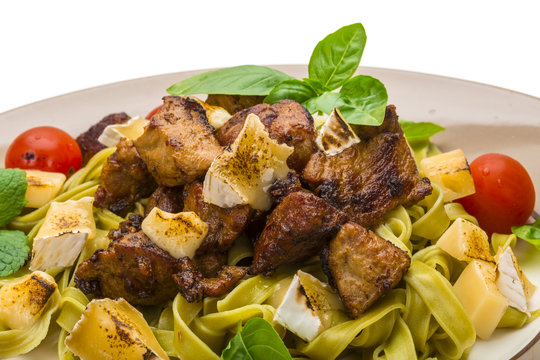 Tagliatelle with pork