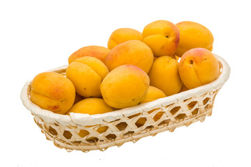 Yellow ripe apricots