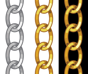 seamless golden chain