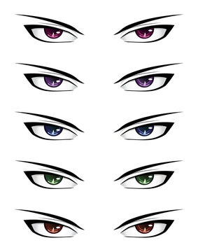 Anime male eyes