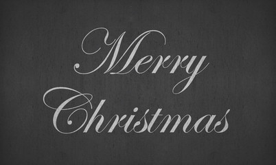 Obraz premium merry christmas on blackboard