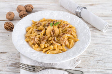 sweet dumplings with pear and brown sugar