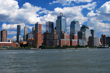 Skyline Downtown Manhattan New York City