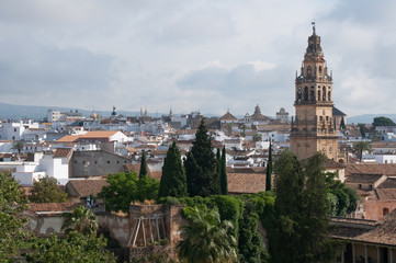 Fototapeta na wymiar Cordoba widziany z Alcazar (Hiszpania)