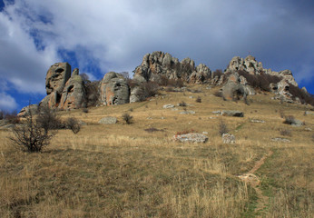 Obraz premium peak of Demerji mountain at fall