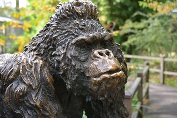 Sculpture of a gorilla