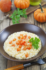 Pumpkin risotto