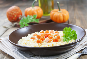 Pumpkin risotto