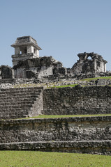 Obraz premium The palace,ancient Mayan city of Palenque (Mexico)