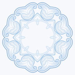 Patterned floor tile in oriental style.