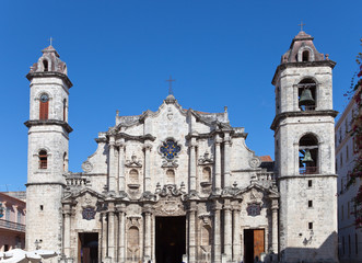 Fototapeta na wymiar Cuba.The Cathedral of Havana