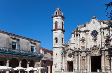 Obraz premium Cuba.The Cathedral of Havana