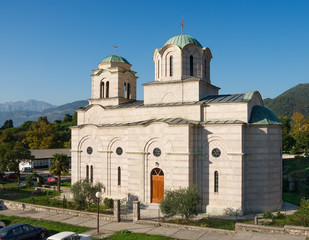 Fototapeta premium Church of St. Sava. Tivat, Montenegro