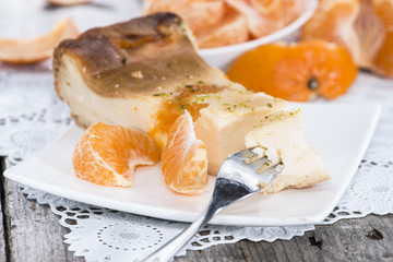 Cheese Cake with Tangerines