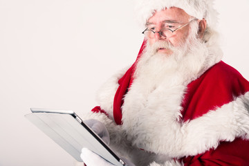 Babbo Natale con tablet