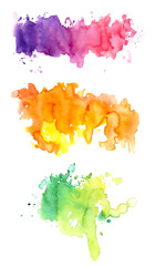 Three colorful watercolors - 57866769