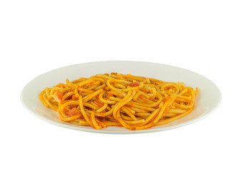 Spaghetti with tomato sauce