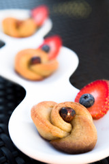 Rose Sweet with Hazelnut and Berries Vertical