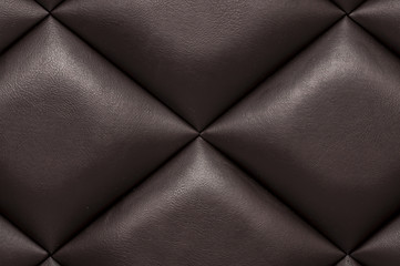 Close up of black leather texture