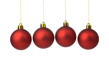 Red Christmas balls