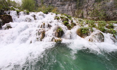 waterfall of Plitvice national park, Croatia