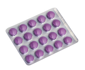 Medicine pills packed in blisters