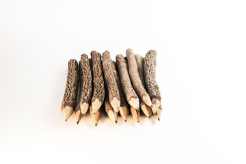 bunch of pencils stylized tree branch
