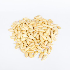 Pumpkin seed isolated on white background